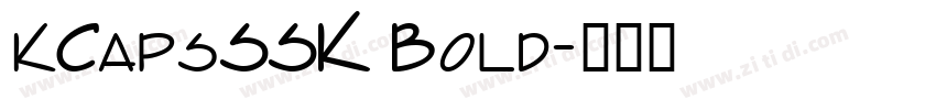 kCapsSSK Bold字体转换